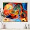 Designart - Music and Rhythm - Abstract Framed Canvas Art Print